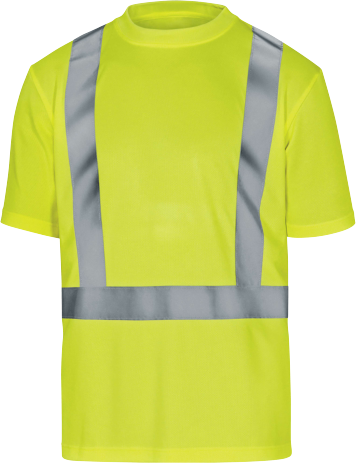 T-SHIRT OSTRZEGAWCZY Z POLIESTRU