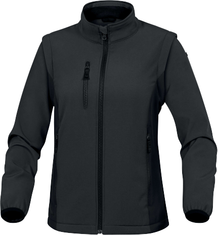 BLUZA SOFTSHELL 96% POLIESTER 4% ELASTAN - ODPINANE RĘKAWY