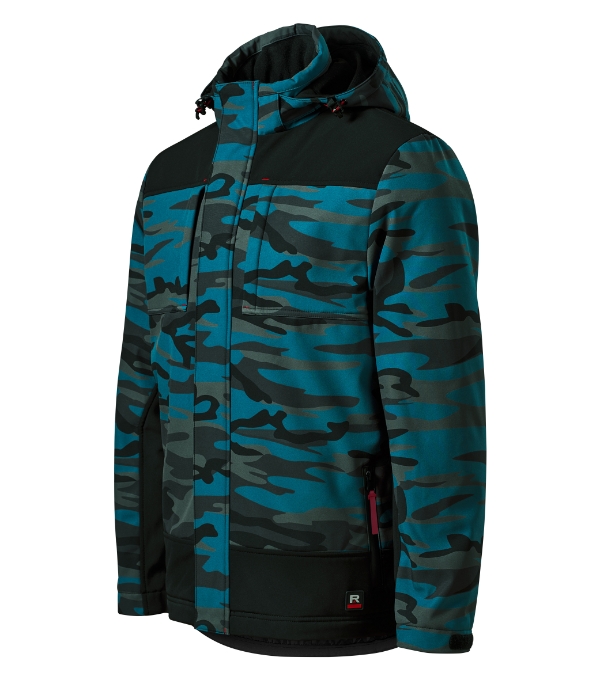 Vertex Camo W56 Zimowa kurtka softshellowa męska
