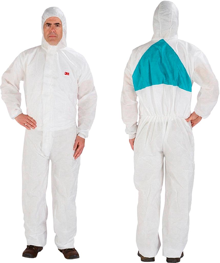KOMBINEZON OCHRONNY - BIAŁO-ZIELONY 2XL