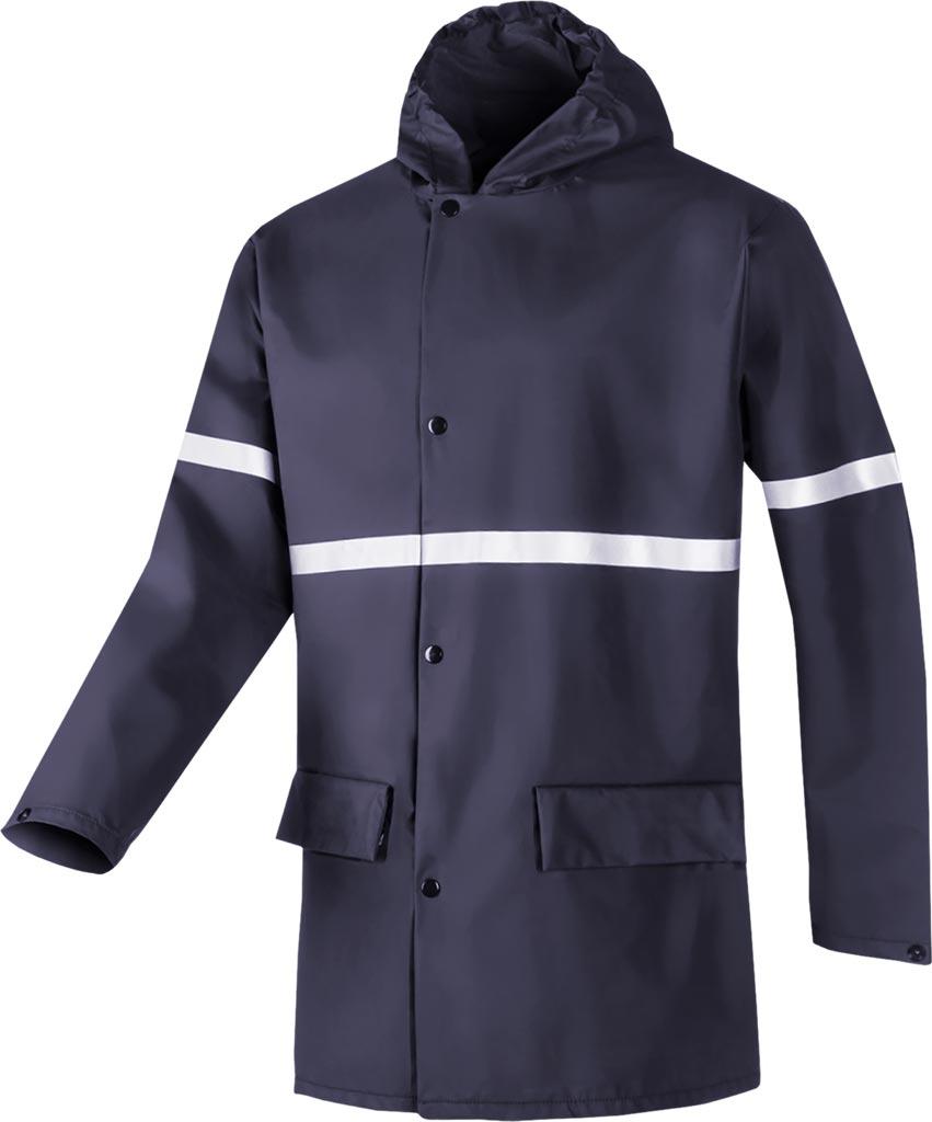 KURTKA PRZECIWDESZCZOWA - GRANATOWY 3XL