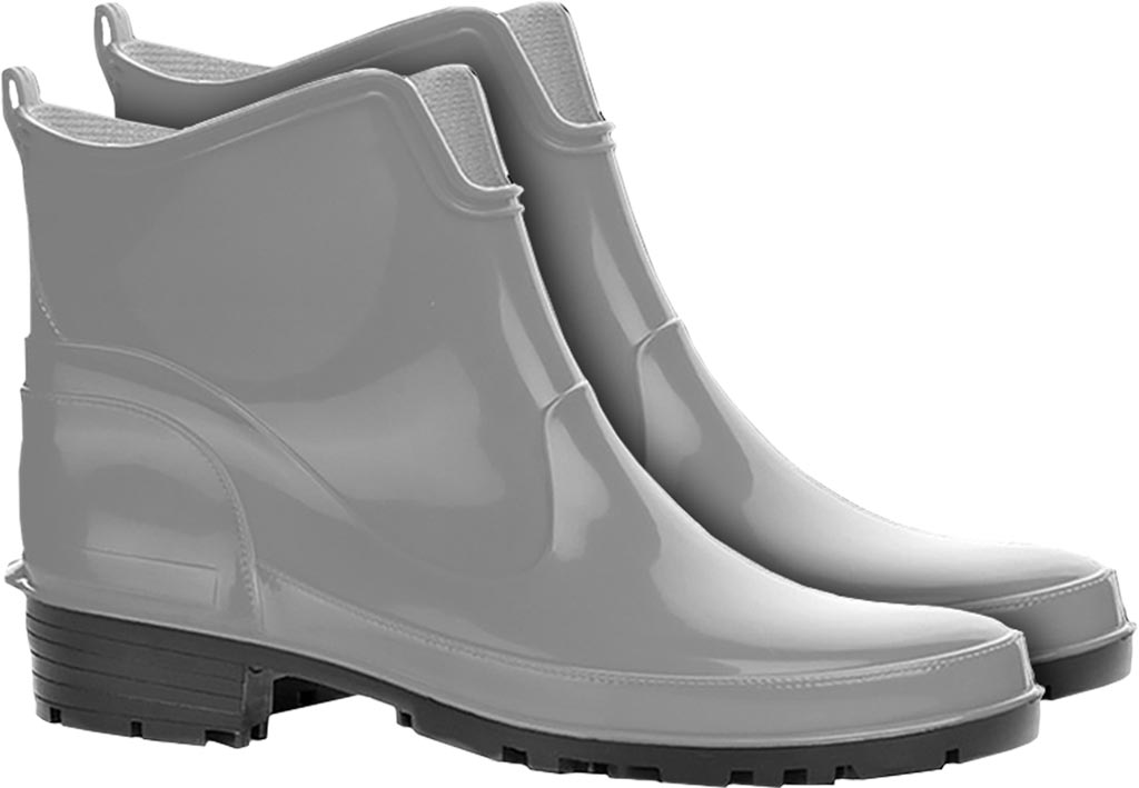 BUTY Z PCV - SZARY/STALOWY 39