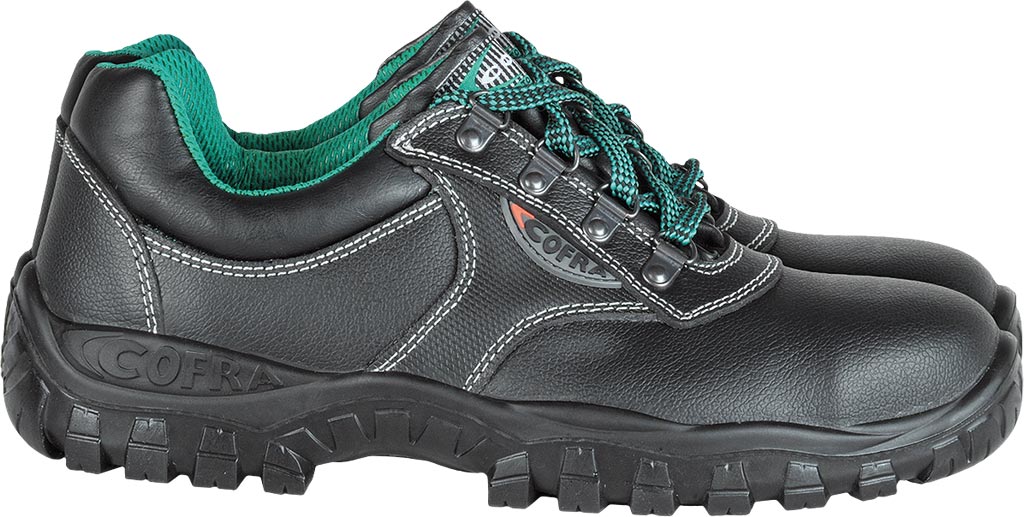 BUTY BEZPIECZNE - CZARNO-ZIELONY 48