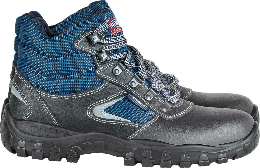 BUTY BEZPIECZNE - CZARNO-NIEBIESKI 37