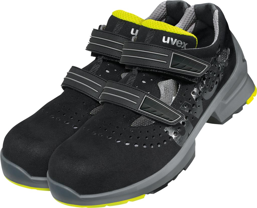 BUTY BEZPIECZNE - CZARNO-SZARO-ŹÓŁTY 36