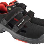 BUTY BEZPIECZNE - CZARNO-CZERWONY 38