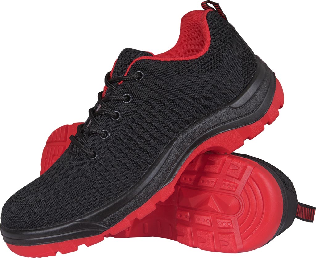 BUTY BEZPIECZNE OX.01.202 FLY-P-SB - CZARNO-CZERWONY 40