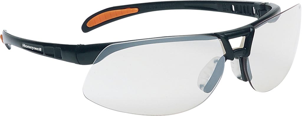 OKULARY OCHRONNE - TRANSPARENTNO-CZARNY uni