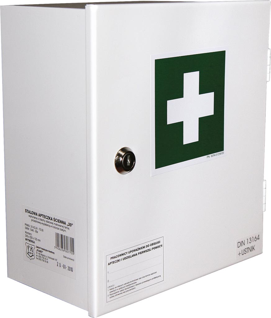 APTECZKA PIERWSZEJ POMOCY 8% VAT - BIAŁY 13x26x24