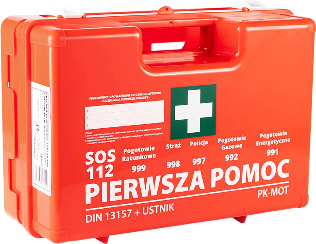 APTECZKA PIERWSZEJ POMOCY 8% VAT - CZERWONY 27x35x14