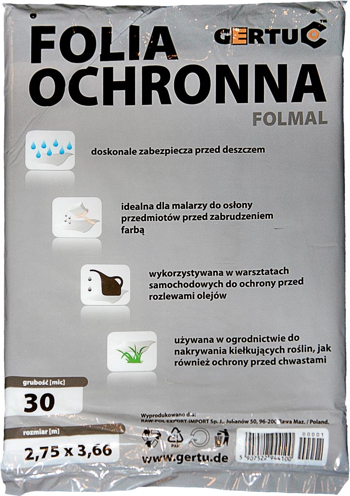 FOLIA OCHRONNA - BIAŁY 275 x 366 cm