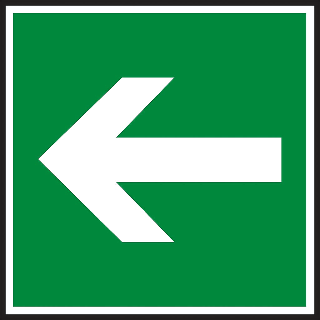 ZNAK BEZPIECZEŃSTWA -  150x150 mm