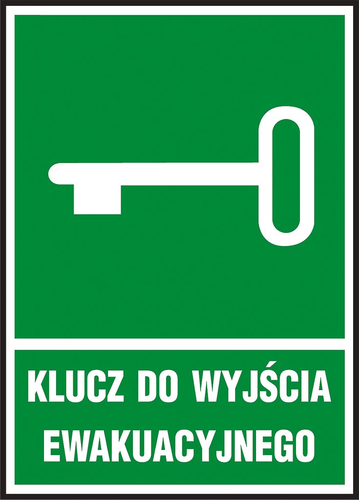 ZNAK BEZPIECZEŃSTWA -  150x205 mm