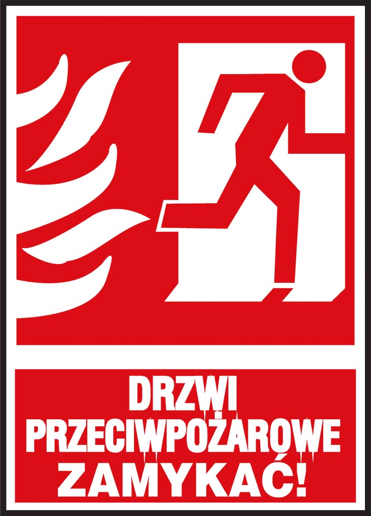 ZNAK BEZPIECZEŃSTWA -  150x205 mm
