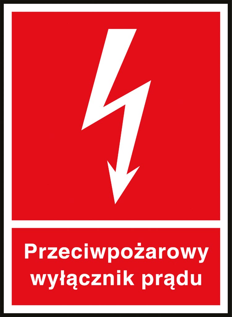 ZNAK BEZPIECZEŃSTWA -  150x205 mm