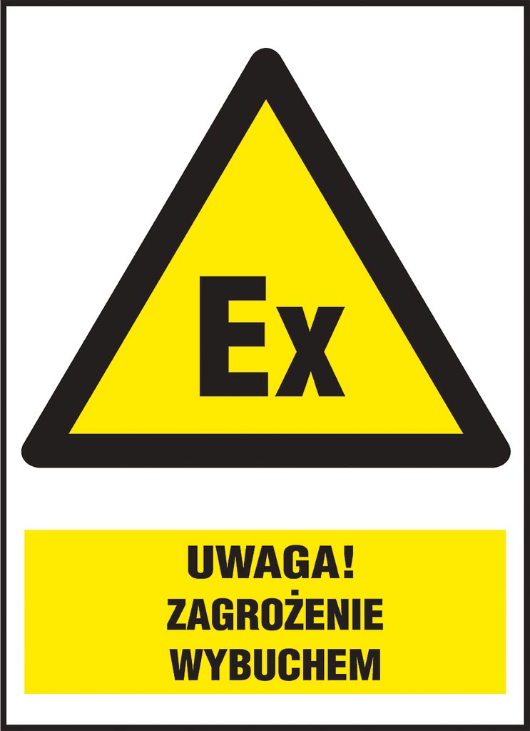 ZNAK BEZPIECZEŃSTWA -  220x300 mm