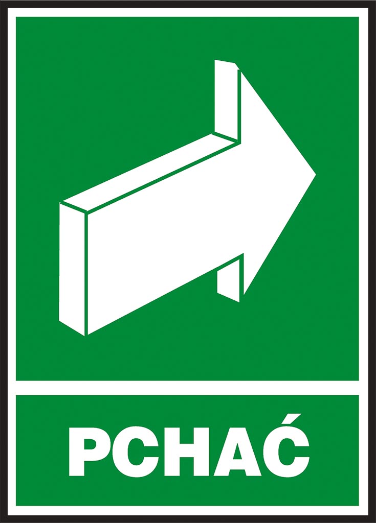 ZNAK BEZPIECZEŃSTWA -  150x205 mm