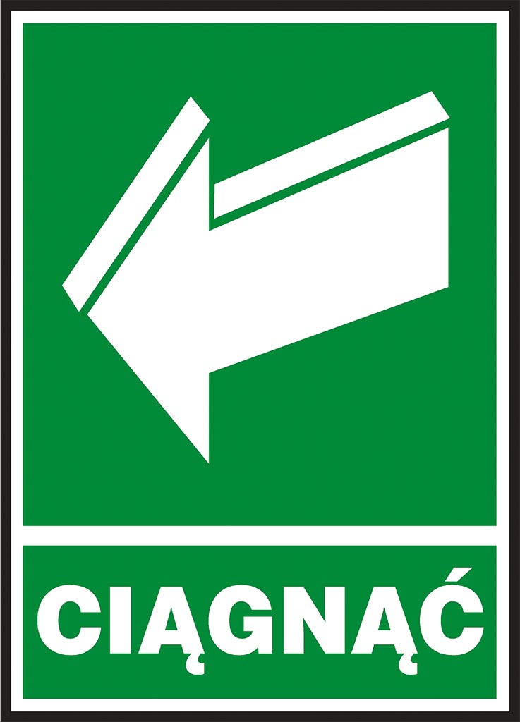 ZNAK BEZPIECZEŃSTWA -  150x205 mm