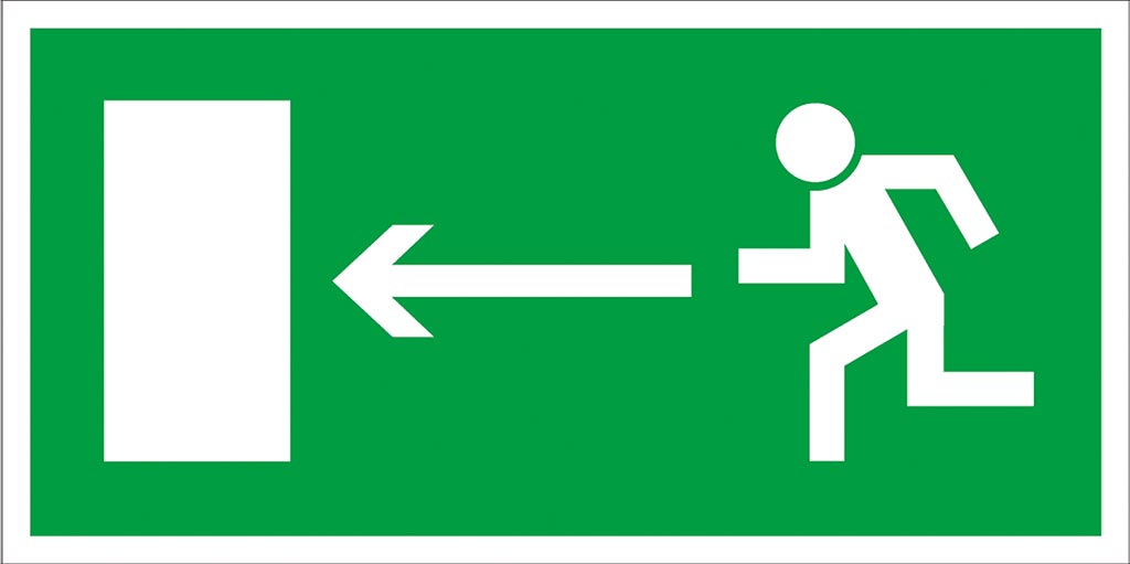 ZNAK BEZPIECZEŃSTWA -  150x300 mm