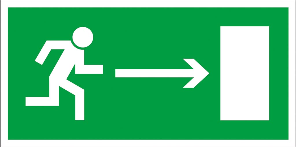 ZNAK BEZPIECZEŃSTWA -  150x300 mm