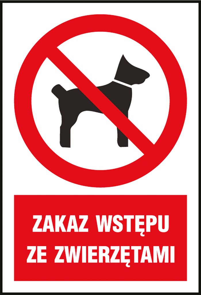 ZNAK BEZPIECZEŃSTWA -  220x300 mm