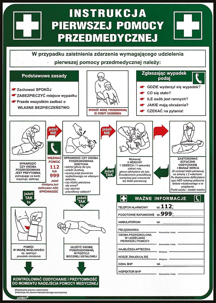 ZNAK BEZPIECZEŃSTWA -  250x350 mm