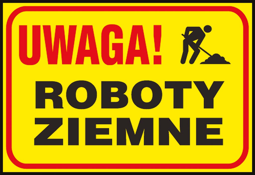 ZNAK BEZPIECZEŃSTWA -  250x350 mm