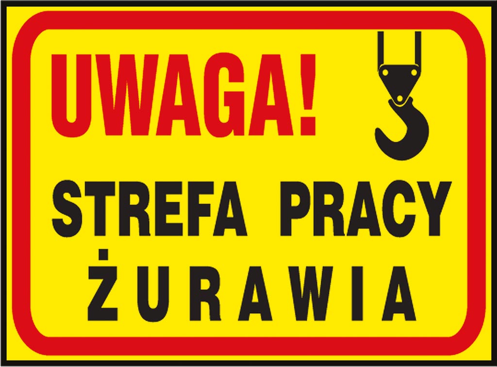 ZNAK BEZPIECZEŃSTWA -  250x350 mm