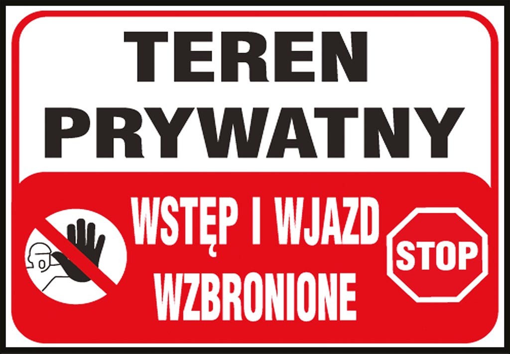 ZNAK BEZPIECZEŃSTWA -  250x350 mm