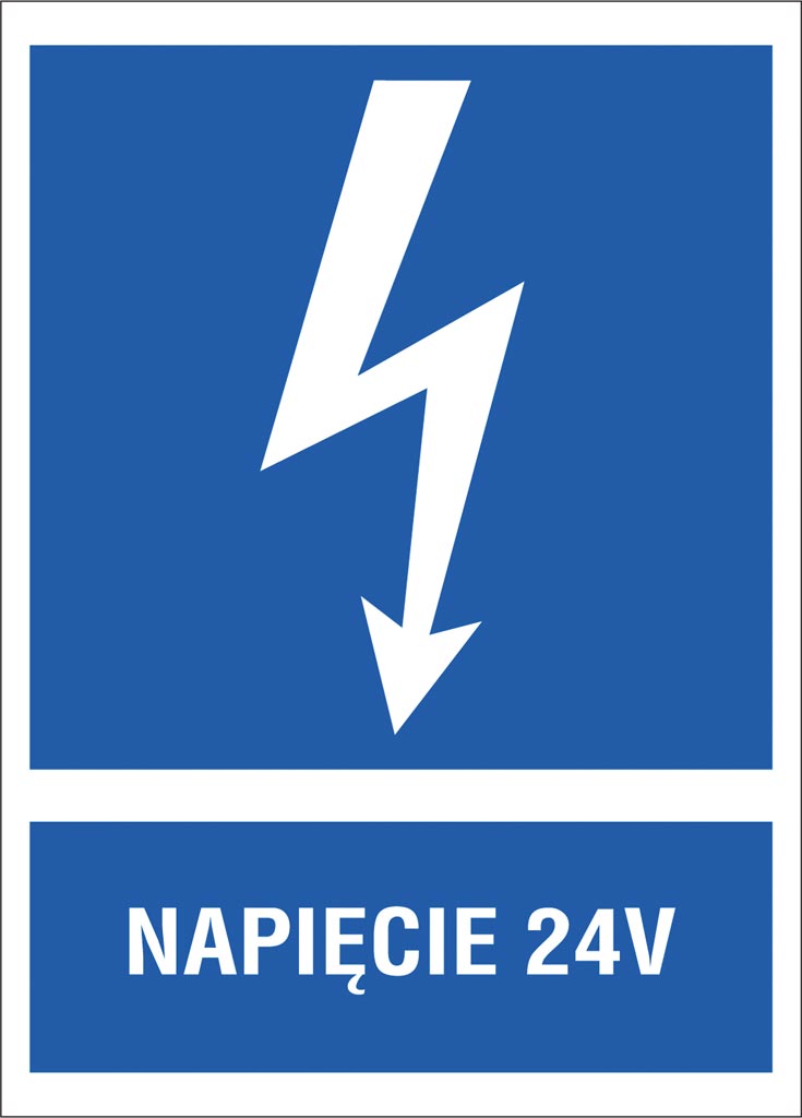 ZNAK BEZPIECZEŃSTWA -  74x105 mm