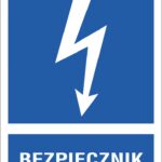 ZNAK BEZPIECZEŃSTWA -  74x105 mm
