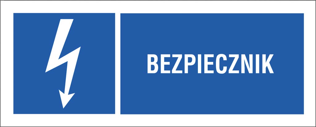 ZNAK BEZPIECZEŃSTWA - 74x210 mm