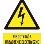 ZNAK BEZPIECZEŃSTWA -  52x74 mm