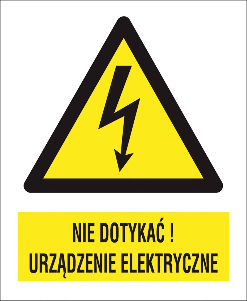 ZNAK BEZPIECZEŃSTWA -  74x105 mm