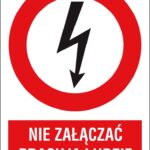 ZNAK BEZPIECZEŃSTWA -  74x105 mm