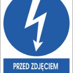ZNAK BEZPIECZEŃSTWA -  74x105 mm