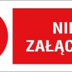 ZNAK BEZPIECZEŃSTWA -  74x210 mm