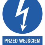ZNAK BEZPIECZEŃSTWA -  74x105 mm