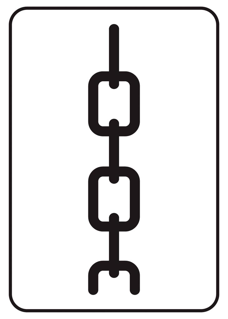 ZNAK BEZPIECZEŃSTWA -  74x105 mm