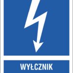 ZNAK BEZPIECZEŃSTWA -  74x105 mm