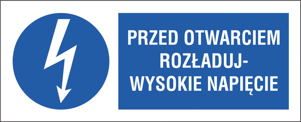 ZNAK BEZPIECZEŃSTWA - 74x210 mm