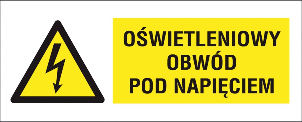 ZNAK BEZPIECZEŃSTWA - 74x210 mm