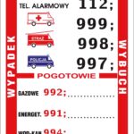 ZNAK BEZPIECZEŃSTWA -  86x120 mm