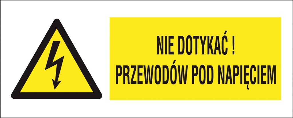 ZNAK BEZPIECZEŃSTWA - 74x210 mm