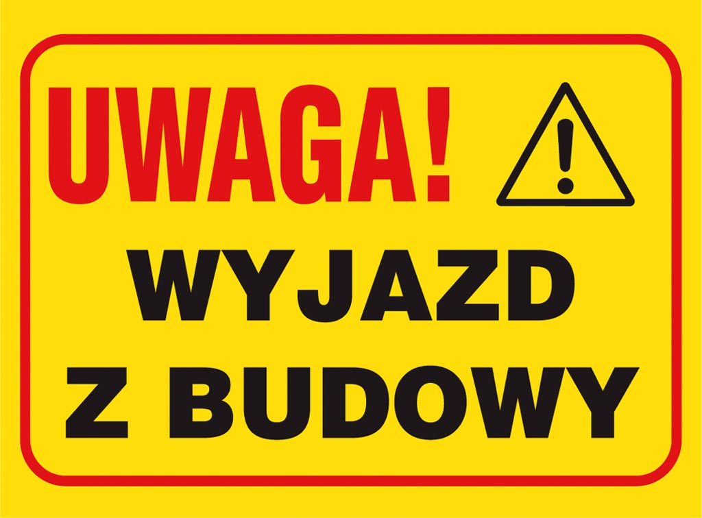 ZNAK BEZPIECZEŃSTWA -  250x350 mm