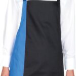 FARTUCH - CZARNO-NIEBIESKI MIDBLUE 72x85