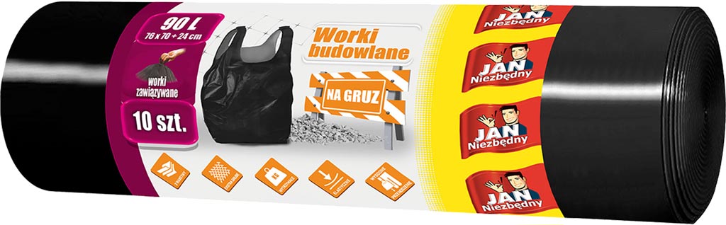 WORKI NA GRUZ - CZARNY 90 L