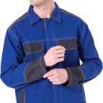 BLUZA OCHRONNA DLA SPAWACZY - NIEBIESKO-GRANATOWO-POMARAŃCZOWY XL