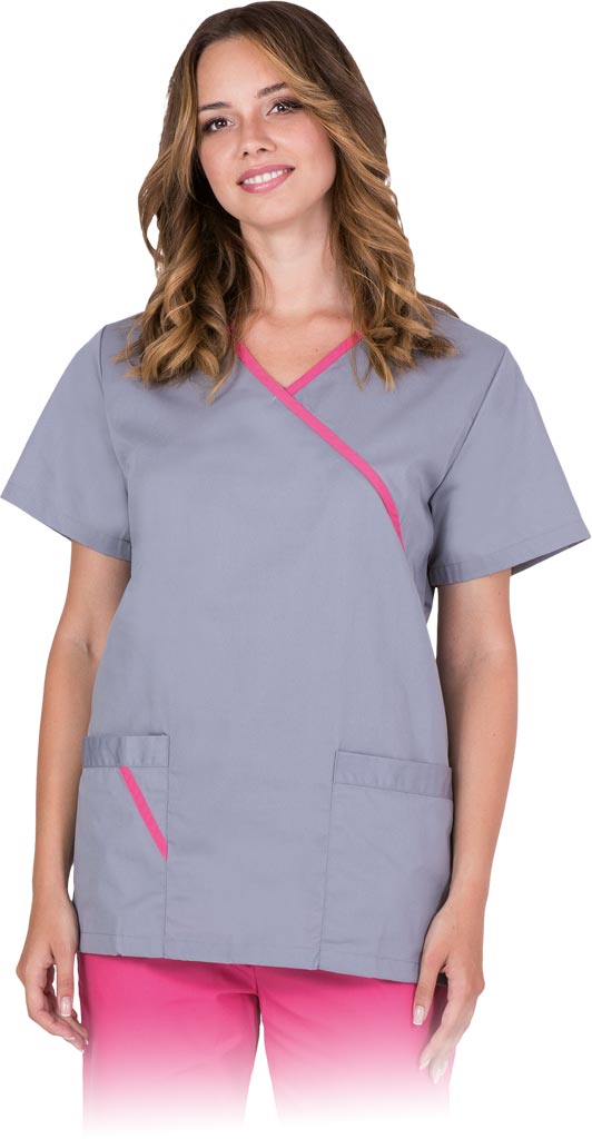 BLUZA OCHRONNA - SZARO-RÓŻOWY 2XL