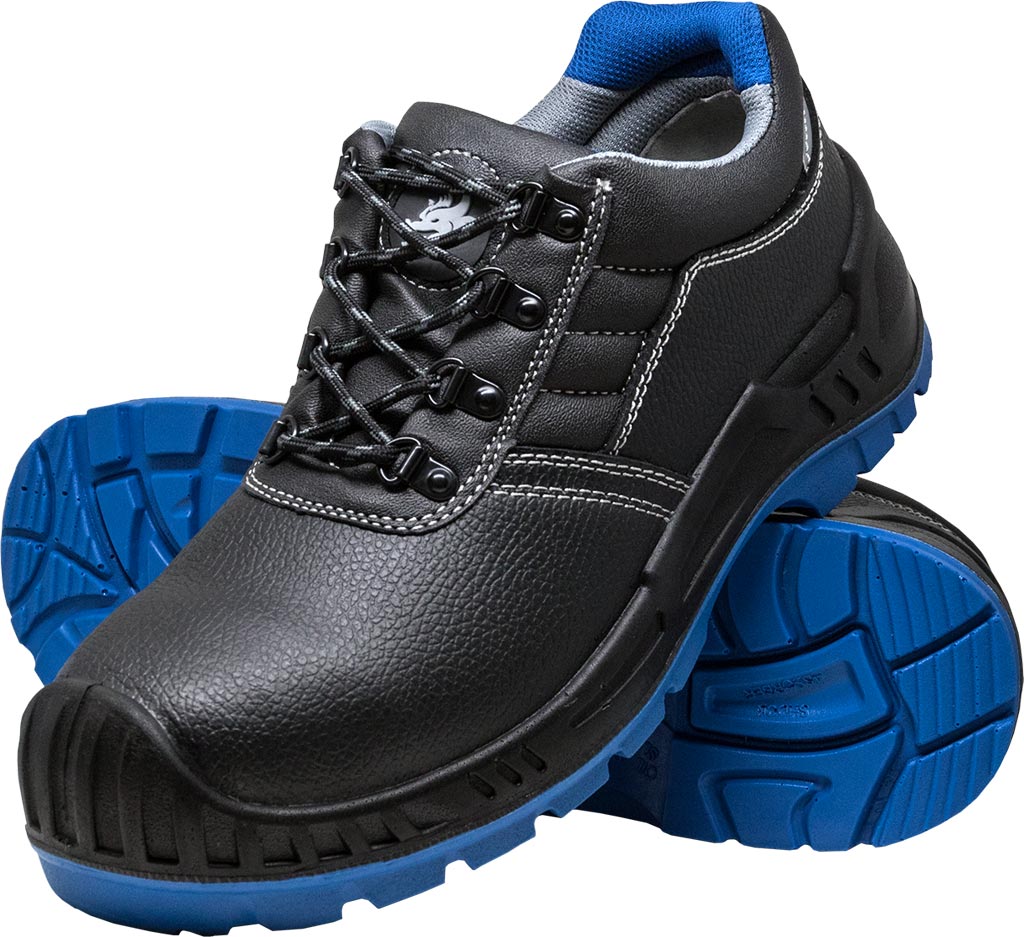 BUTY BEZPIECZNE - CZARNO-NIEBIESKI 45